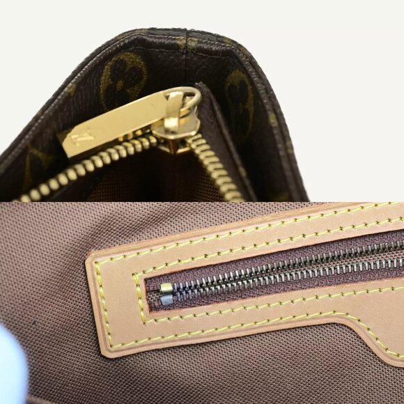 LOUIS VUITTON Cabas Piano Shoulder Bag Monogram Leather Brown M51148 84YF044 - Picture 10 of 15